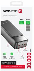SWISSTEN Power bank POWER BANK 30000 mAh POWER LINE II BLACK 22013948