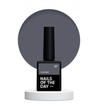 NAILSOFTHEDAY Color base 07 - grafitno-siva baza za nokte, 10 ml