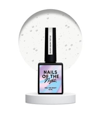TO NAILSOFTHENIGHT Silver Snow - neljepljivi nadlak s nepravilnim srebrnim česticama, 10 ml