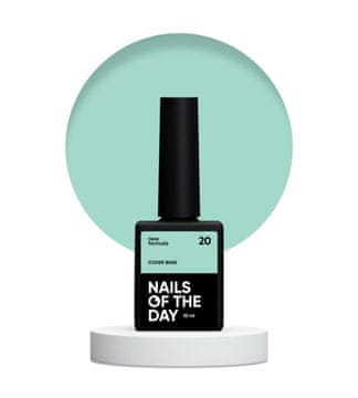 NAILSOFTHEDAY Cover base NEW 20 - poluprozirna hibridna baza boje mente, 10 ml