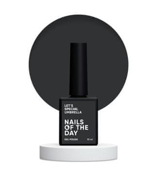NAILSOFTHEDAY Let's special Umbrella - tamni grafitni hibridni lak za nokte, 10 ml