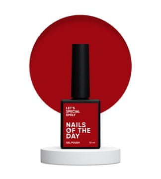 NAILSOFTHEDAY Posvećimo se Emily - intenzivno crveni hibridni lak za nokte, 10 ml