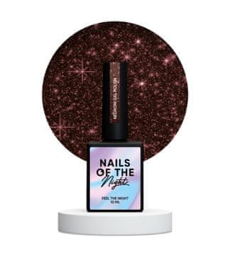 NAILSOFTHENIGHT Negroni - bordo hibridni lak za nokte s reflektirajućim česticama, 10 ml