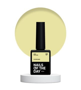 NAILSOFTHEDAY Cover base NEW 17 - poluprozirna hibridna baza limun žute boje, 10 ml