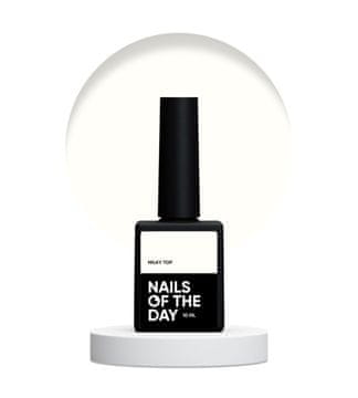 TO NAILSOFTHEDAY Milky top - mliječno bijeli nadlak bez ljepljivog sloja, 10 ml