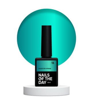 TO NAILSOFTHEDAY Color top Vitrage 13 - hibridni nadlak u boji tirkiznog stakla bez ljepljivog sloja, 10 ml