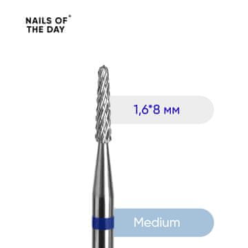 NAILSOFTHEDAY Plavi karbidni rezač za pripremu tunela 1,6 x 8 mm