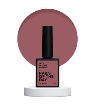 NAILSOFTHEDAY Let's special Roselle - topli hibridni lak za nokte smeđe-ružičaste boje, 10 ml