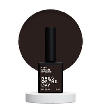 NAILSOFTHEDAY Let's special Brownie - hibridni lak za nokte hladno smeđe boje, 10 ml
