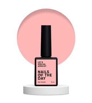 NAILSOFTHEDAY Lak za nokte Let's special Apricot - pastelno-breskvasti hibridni lak za nokte, 10 ml