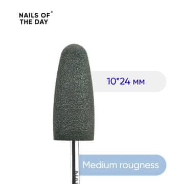 NAILSOFTHEDAY Univerzalni polir zanoktice - sivi okrugli 10x24 mm