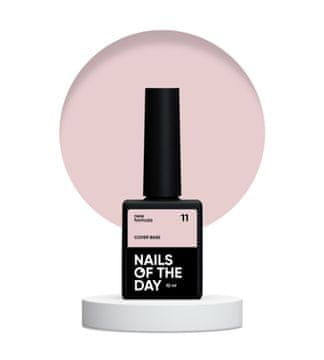 NAILSOFTHEDAY Cover base NOVO 11 - poluprozirna nježna nude hibridna baza, 10 ml