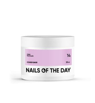 NAILSOFTHEDAY Cover base NEW 14 - neprozirna lila hibridna baza, 30 ml