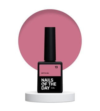 BOT NAILSOFTHEDAY Gel u bočici 13 - neprozirni tamno ružičasti gel za jačanje i popravak, 10 ml