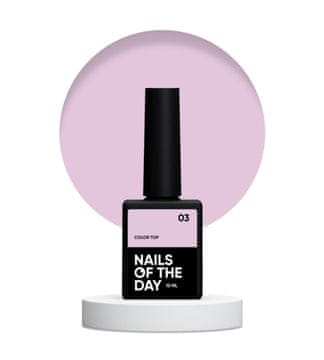 TO NAILSOFTHEDAY Vrhunski lak u boji 03 - prašnjavo ružičasti nadlak bez ljepljivog sloja, 10 ml