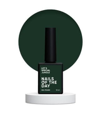 NAILSOFTHEDAY Let's special Jungle - tamnozeleni hibridni lak za nokte, 10 ml
