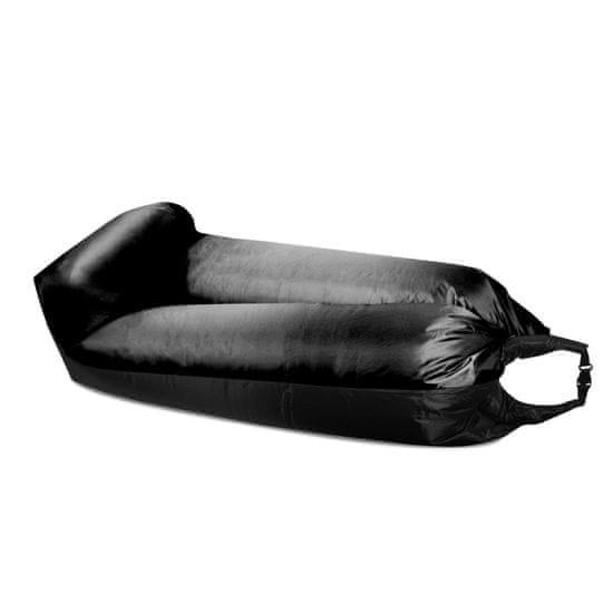 Aga Napuhujuća vreća LAZY BAG 230x70 cm Crna/Crna