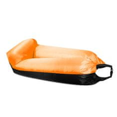 Aga Napuhujuća vreća LAZY BAG 230x70 cm Crna/Narančasta