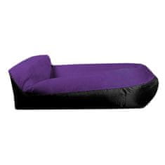 Aga Napuhujuća vreća LAZY BAG 230x70 cm Crna/Ljubičasta