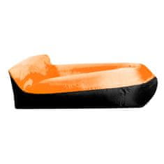 Aga Napuhujuća vreća LAZY BAG 230x70 cm Crna/Narančasta