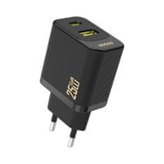 DUDAO A26T GaN punjač USB / USB-C 25W, crno