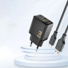 DUDAO A23 punjač USB 2.4A, crno