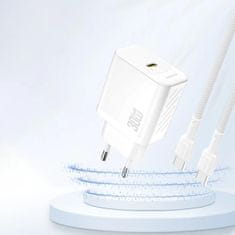 DUDAO A27P GaN punjač USB-C 30W, bijela
