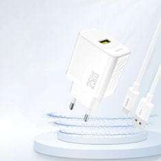 DUDAO A27S GaN punjač USB 25W, bijela