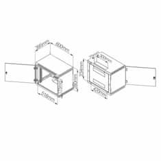 Triton zidni ormar 4U 280 600x400 sivi