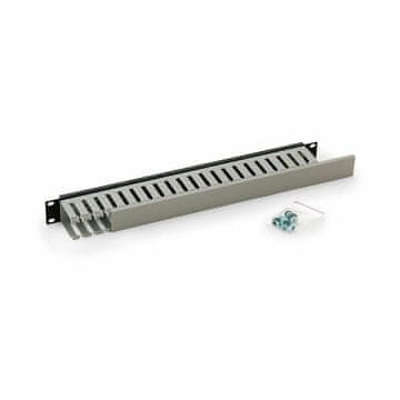 Triton 1U organizator za rack s poklopcem - jednostrani crno/sivi
