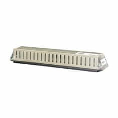 Triton 2U organizator za rack s poklopcem, jednostrani, crno/sivi