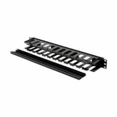 Triton 1U organizator za rack, plastični, s crnim poklopcem