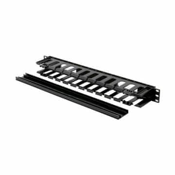 Triton 1U organizator za rack, plastični, s crnim poklopcem