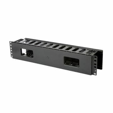 Triton Organizator 2U plastični stalak s poklopcem crne boje