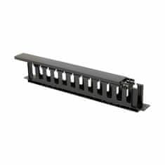 Triton 1U organizator za rack, plastični, s crnim poklopcem