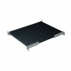 Polica za regale 1U 450mm - 150kg crna