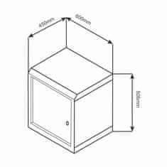 Digitus zidni ormar 9U 505 600x450 sivi sastavljen DN-19 09-U-EC