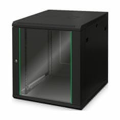 Digitus zidni ormar 12U 638 600x600 crni sastavljen DN-19 12U-6/6-EC-SW