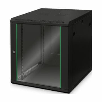 Digitus zidni ormar 12U 638 600x600 crni sastavljen DN-19 12U-6/6-EC-SW