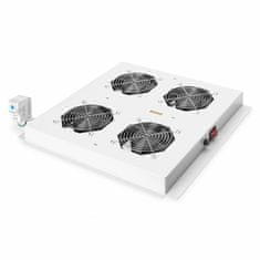 Digitus rashladna jedinica 4x ventilator s termostatom siva DN-19 FAN-4-N