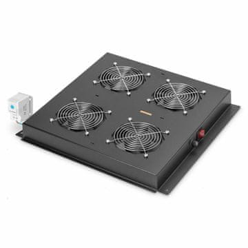 Digitus rashladna jedinica 4x ventilator s termostatom crna DN-19 FAN-4-BN