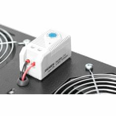 Digitus rashladna jedinica 2x ventilator s termostatom crna DN-19 FAN-2-WM-T-SW