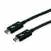 Roline Thunderbolt 4 kabel 2m 40 Gigabajta 100W 8K 60Hz crni