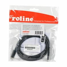 Roline Thunderbolt 4 kabel 2m 40 Gigabajta 100W 8K 60Hz crni