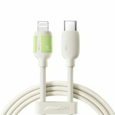 Joyroom Kabel TypeC/Lightning 2m 30W bež silikonski luminiscentni S-A53