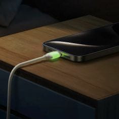 Joyroom Kabel TypeC/Lightning 2m 30W bež silikonski luminiscentni S-A53
