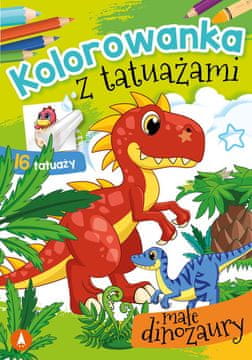 Bojanka s tetovažama mali dinosauri