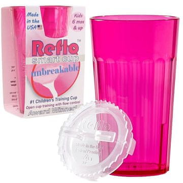 REFLO nelomljiva pametna šalica ružičaste boje
