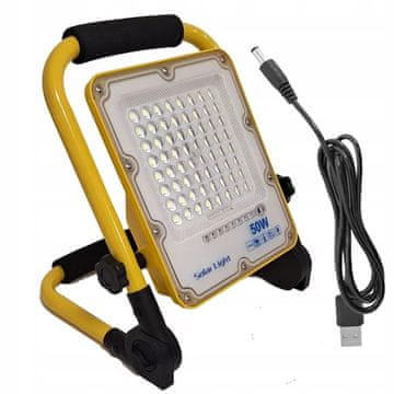 Prijenosna LED halogena 50W 230V + USB kabel građevinska baterijska svjetiljka