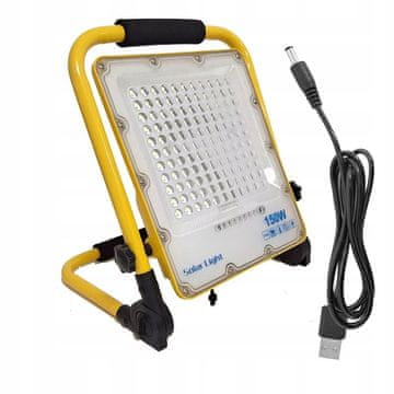 Prijenosna LED halogena svjetiljka na baterije 150W 230V + USB kabel